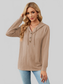 NicholesGifts Women Cable-Knit Long Sleeve Hoodie NicholesGifts
