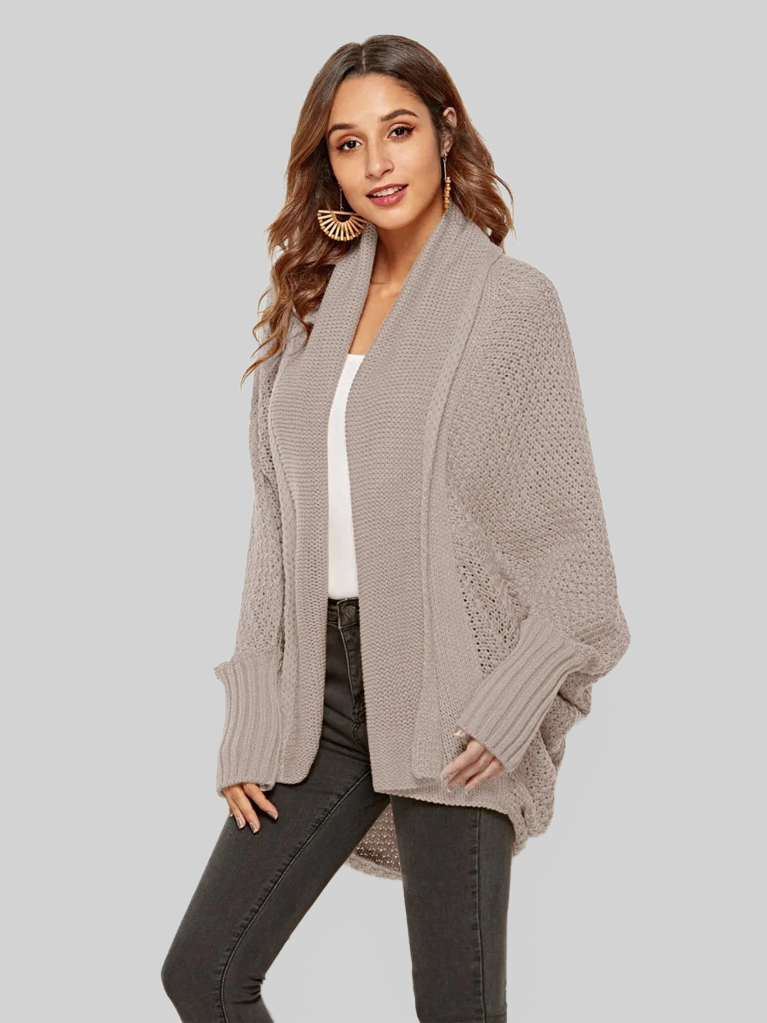 Women Angel Wings Open Front Batwing Sleeve Cardigan nicholesgifts