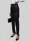 Women High Waist Leather Tie-Waist Pants nicholesgifts