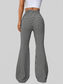 Women High Waisted Flare Pants nicholesgifts