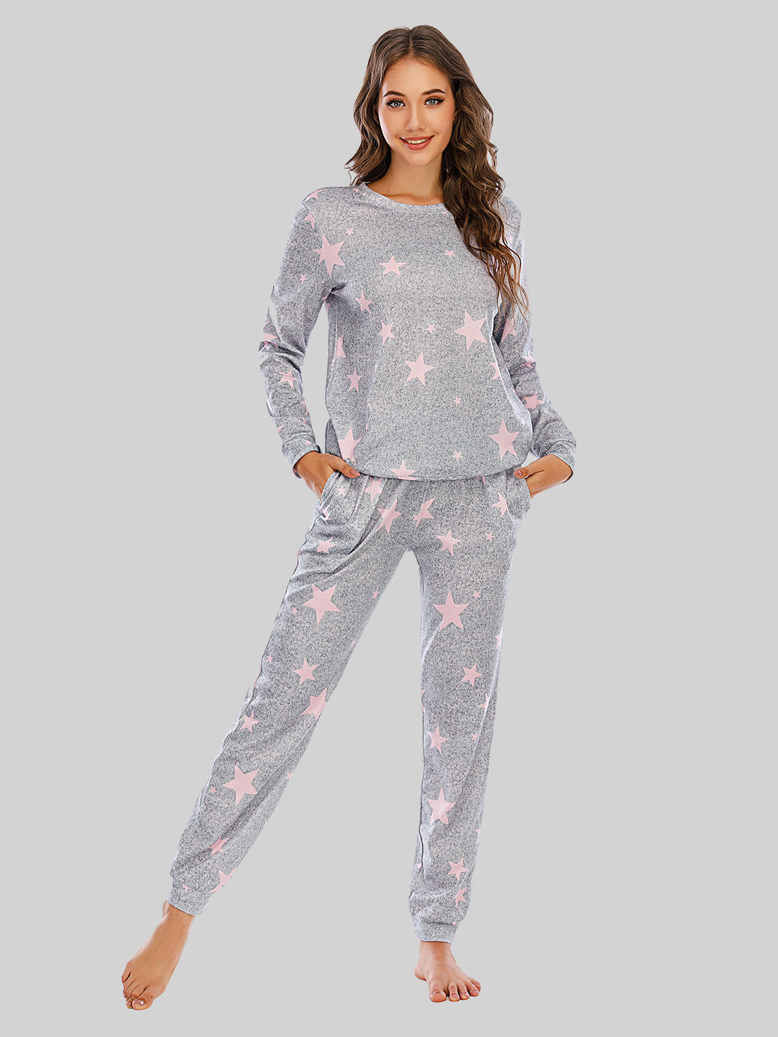 Star Top and Pants Lounge Set nicholesgifts