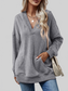 NicholesGifts Women V-Neck Drop Shoulder Long Sleeve Hoodie nicholesgifts