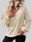 Women Bow Back V-Neck Drop Shoulder T-Shirt NicholesGifts