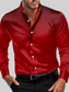 Men's Full Size Button Up Long Sleeve Shirt Plus Size nicholesgifts