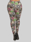 Plus Size Women Abstract Print, Full Length Leggings In A Slim Fitting Style With A Banded High Waist nicholesgifts