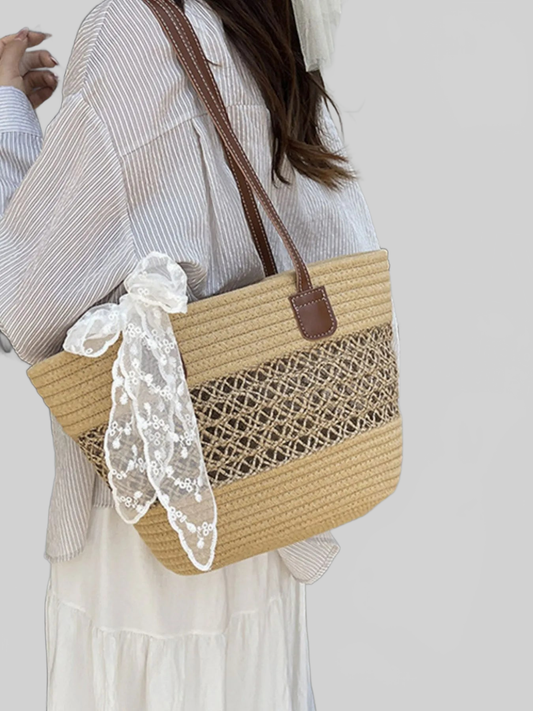 Woven Straw Shoulder Bag NicholesGifts