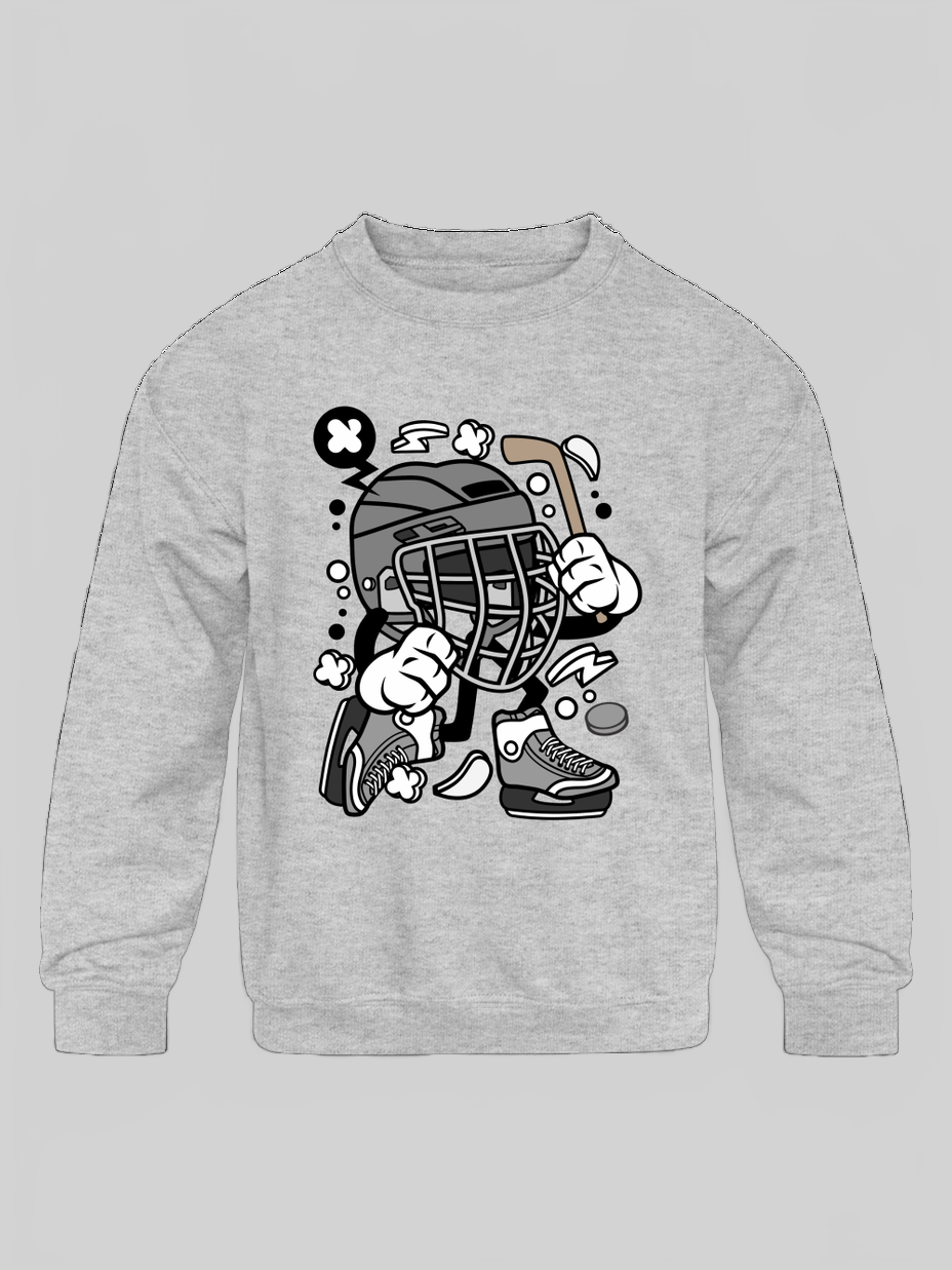 Toddler Boys Hockey Crewneck Long Sleeve Sweatshirt nicholesgifts