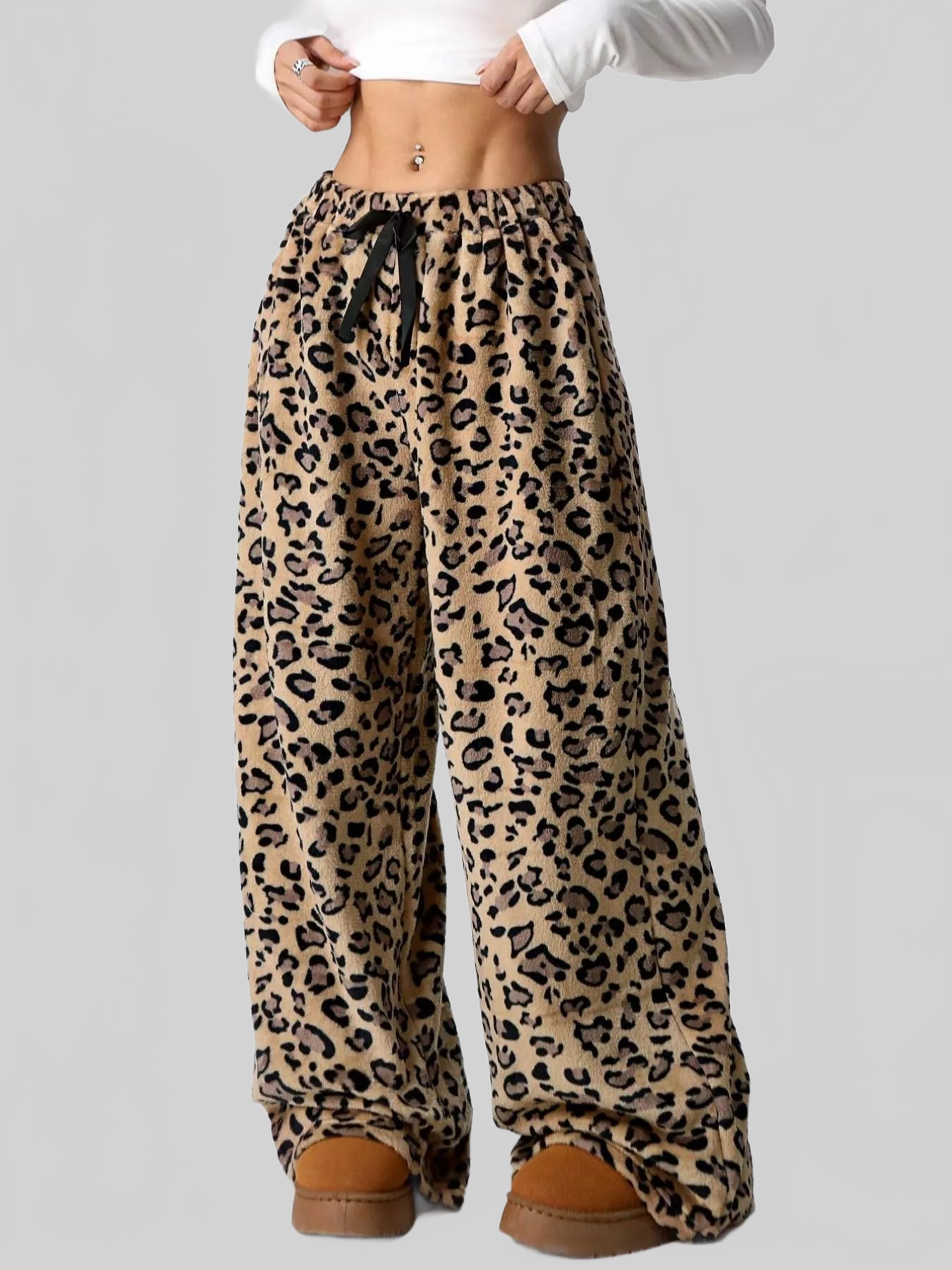 Leopard Wide Leg Pants NicholesGifts