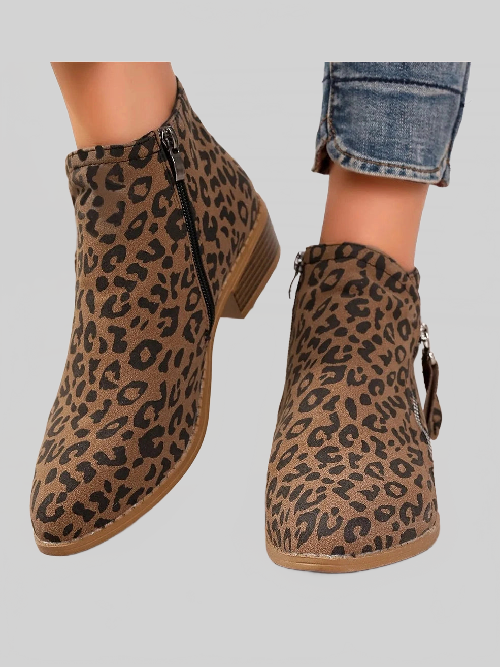 Point Toe Block Heels Boots NicholesGifts