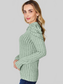 Basic Full Size Ribbed Mock Neck Puff Sleeve T-Shirt nicholesgifts