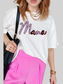 MAMA Sequin Round Neck Short Sleeve T-Shirt nicholesgifts