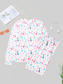 Christmas Pattern Long Sleeve Top and Wide Leg Pants Set nicholesgifts