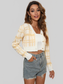 V-Neck Cropped Button-Up Cardigan Trendsi