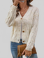 Cable Knit Button-Up Cardigan NicholesGifts