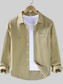 Men's Plus Size Button Up Long Sleeve Shirt nicholesgifts