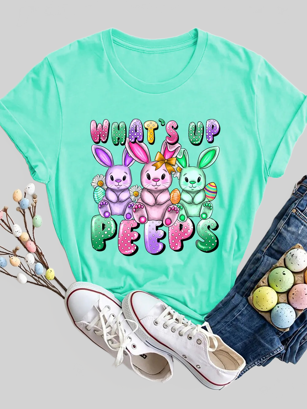 Graphic Round Neck Short Sleeve T-Shirt Trendsi