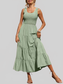 Women Tiered Smocked Wide Strap Summer Dress nicholesgifts