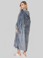 Double Take Full Size Pocketed Hooded Midi Lounge Dress nicholesgifts