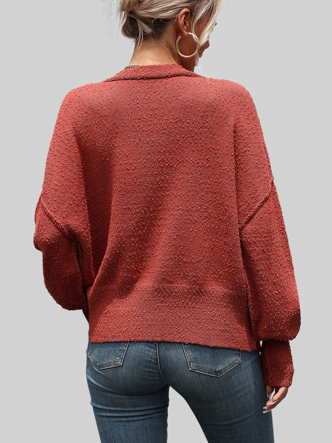 Button-Up Dropped Shoulder Cardigan Trendsi