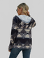 Geometric Zip Up Long Sleeve Hooded Jacket nicholesgifts