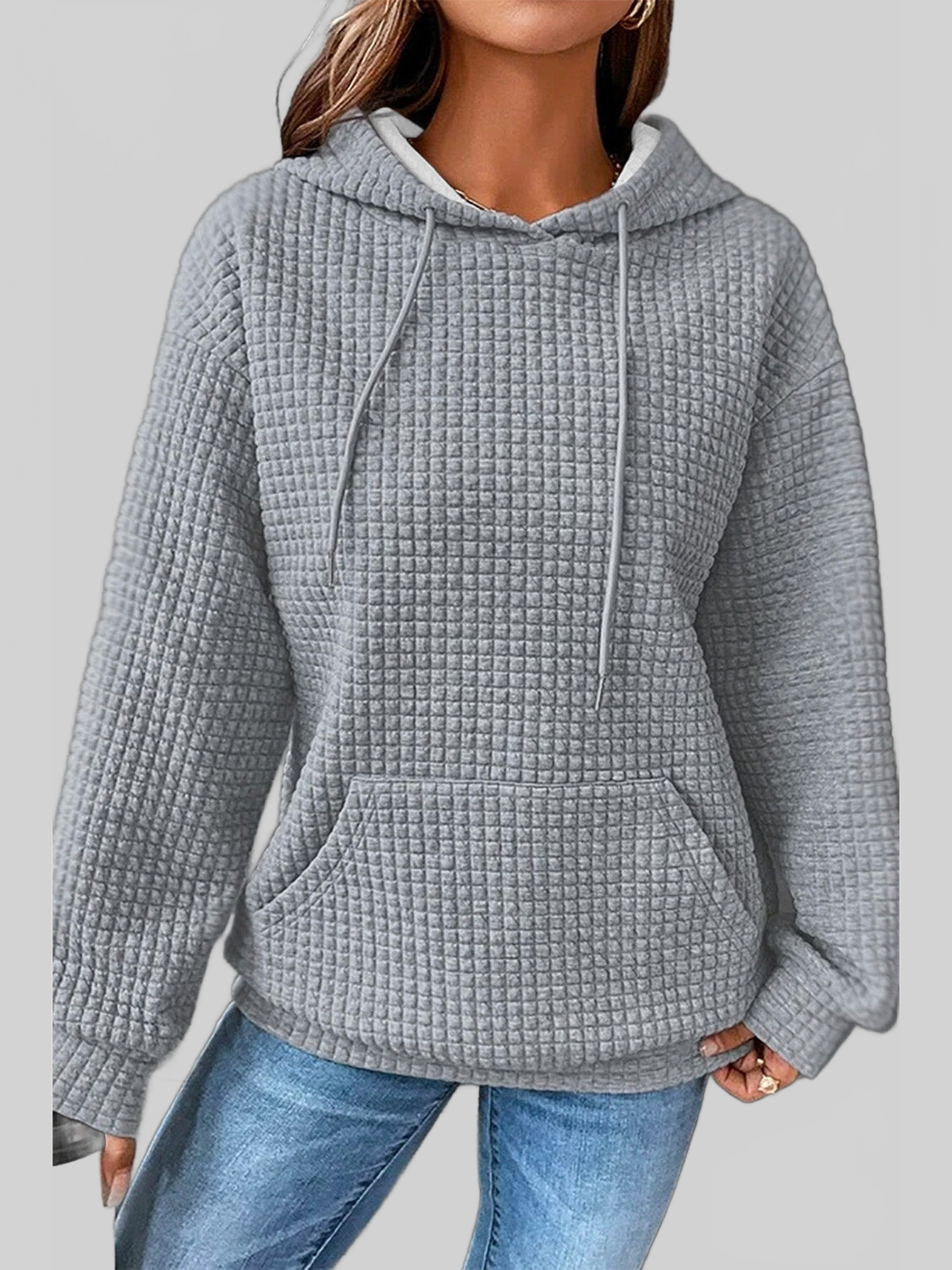 Women Dropped Shoulder Pocketed Hoodie nicholesgifts