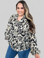 Women Double Take Full Size Printed Ruffle Trim Balloon Sleeve Shirt NicholesGifts
