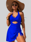 Women Cutout Printed Halter Neck One-Piece Swimwear nicholesgifts
