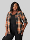 Mandy Plaid Dropped Shoulder Shirt NicholesGifts