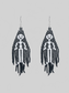 Women Beaded Dangle Halloween Earrings nicholesgifts