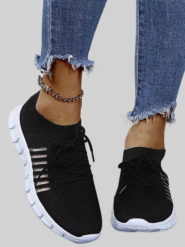 Breathable Mesh Lace Up Sneakers nicholesgifts