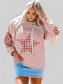 Drawstring Star Long Sleeve Hoodie nicholesgifts