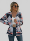 Geometric Zip Up Long Sleeve Hooded Jacket nicholesgifts