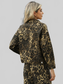 Pocketed Leopard Long Sleeve Denim Jacket nicholesgifts