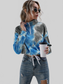 Women Ivy Lane Tie-Dye Quarter Zip Dropped Shoulder Sweatshirt nicholesgifts