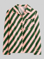 Striped Long Sleeve Shirt and Pants Lounge Set nicholesgifts