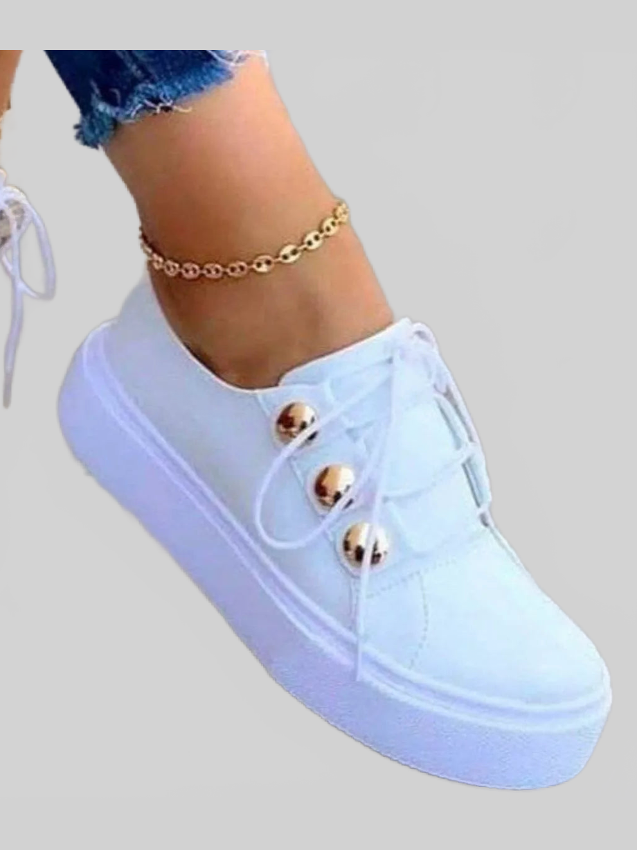 Women Round Toe Platform Sneakers nicholesgifts