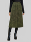 Pocketed Back Elastic Waist Skirt nicholesgifts