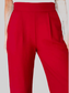 Women Pleated Detail Pull On High Elastic Waist Loose Straight Pants nicholesgifts