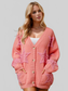 Women Double Take Full Size Button Up Star Pattern Cardigan Sweate nicholesgifts
