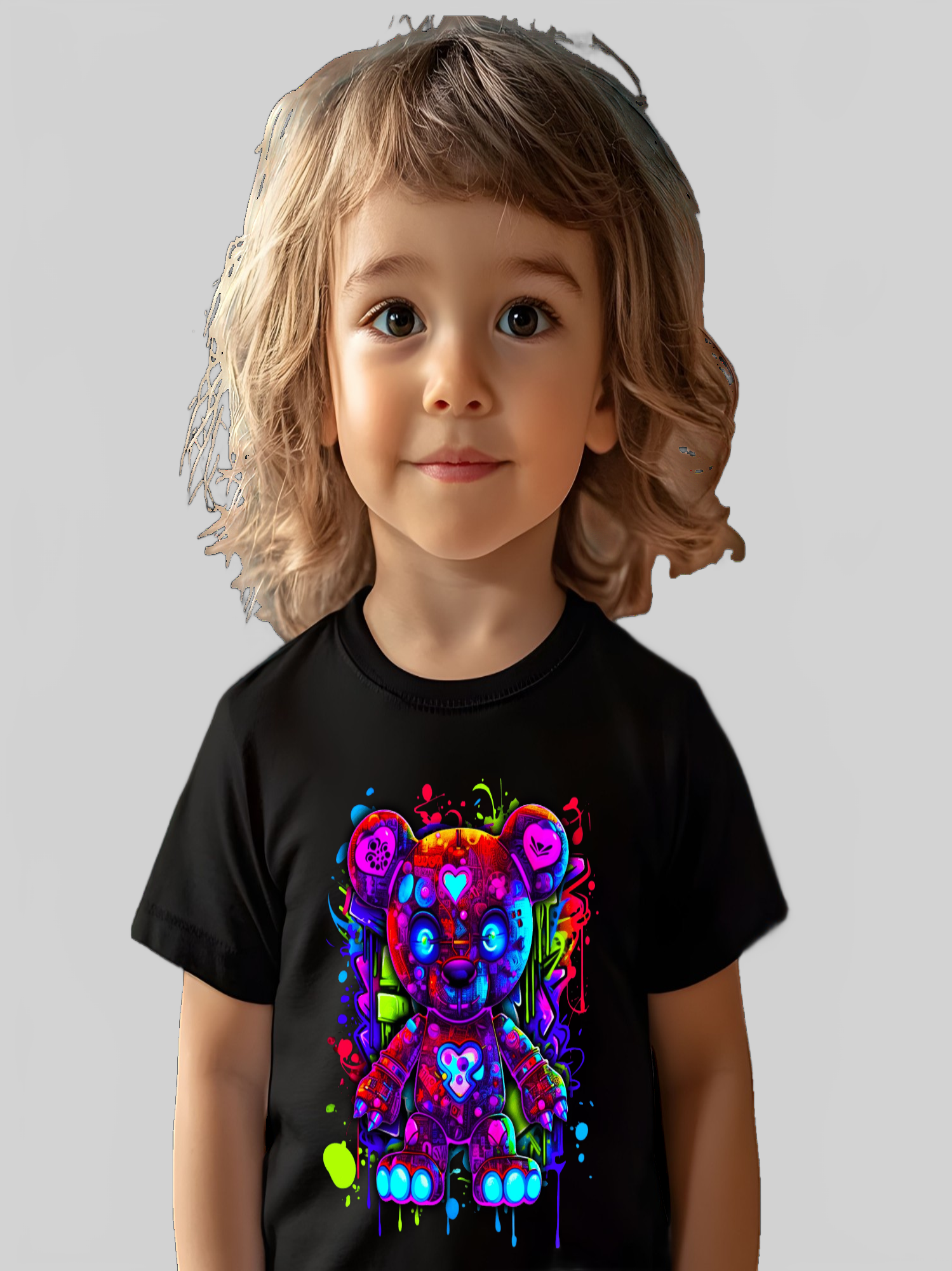 Toddler Boys Color Splash Short Sleeve Crewneck T-Shirt nicholesgifts
