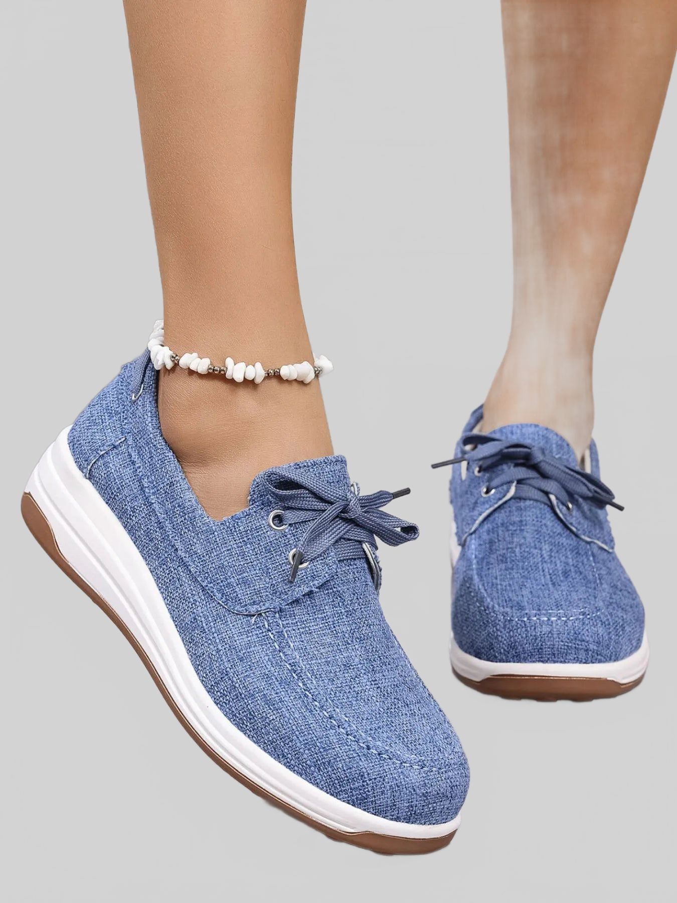 Lace Up Wedge Sneakers NicholesGifts