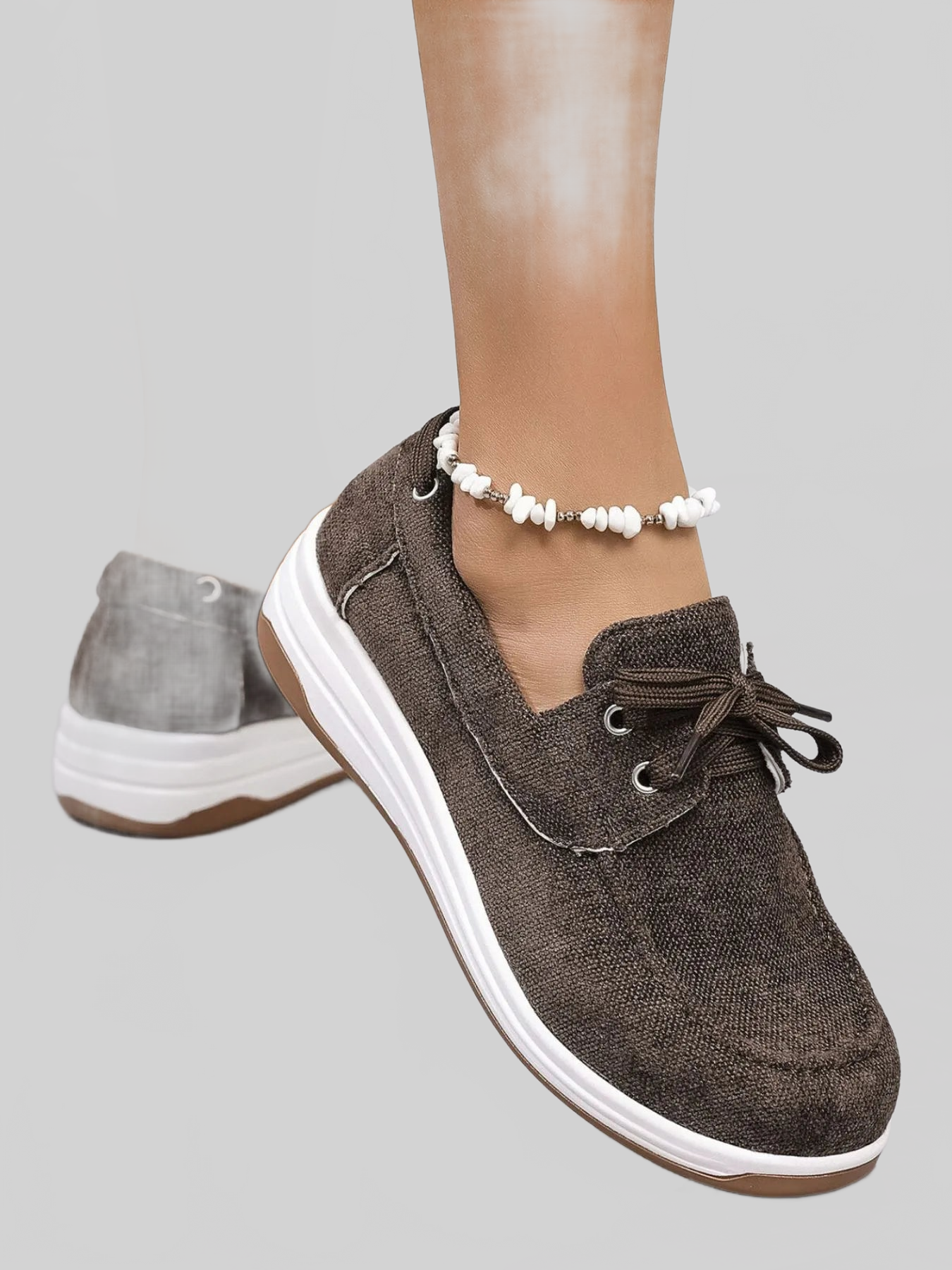 Lace Up Wedge Sneakers NicholesGifts