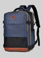 Color Block Multi-Pockets Backpack Bag nicholesgifts