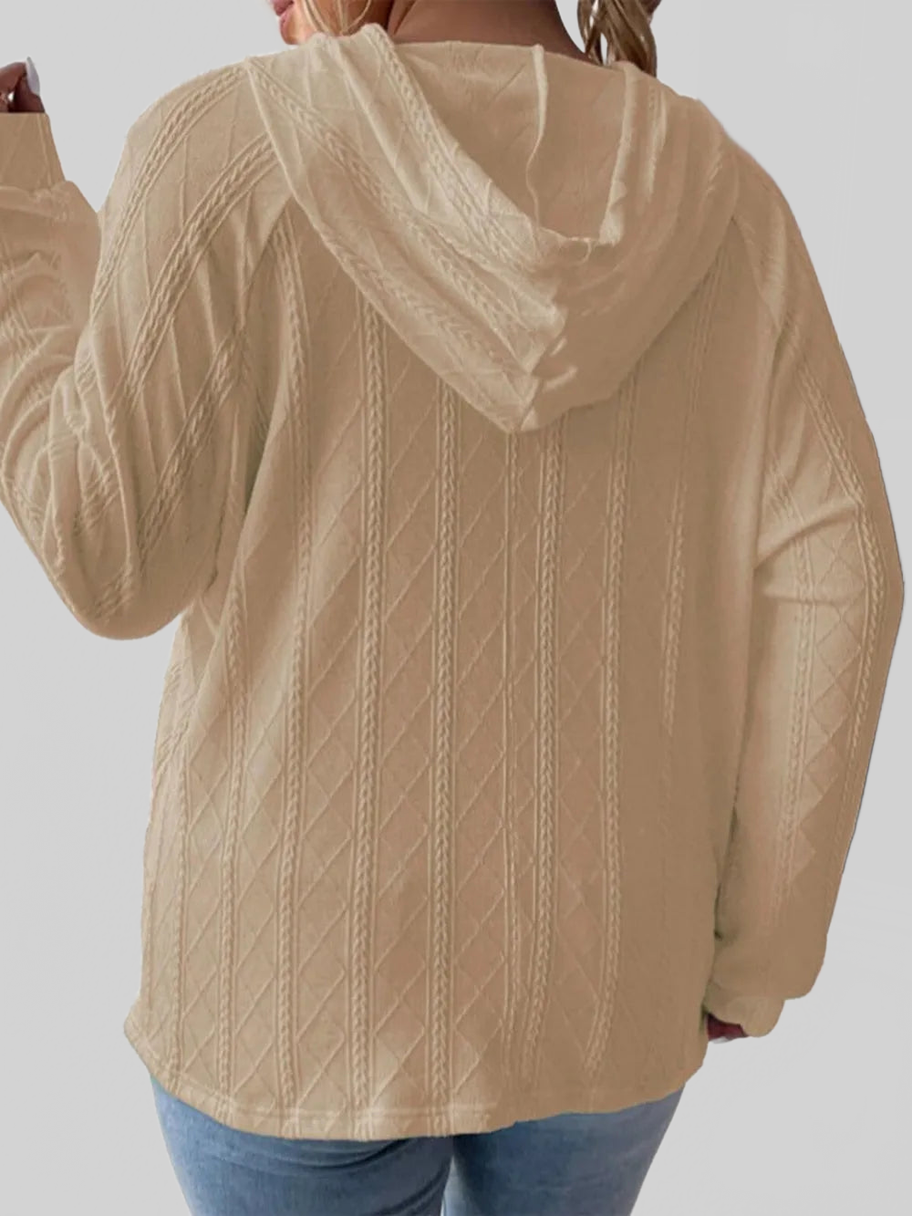 Full Size Drawstring Long Sleeve Hoodie NicholesGifts