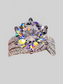 Women Adored 3 Carat Moissanite Three-Layer Ring nicholesgifts