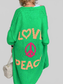 Letter Dropped Shoulder Long Sleeve Cardigan nicholesgifts