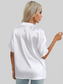 Women Button Up Collared Neck Shirt nicholesgifts