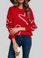 Women Angel Wings Heart Dropped Shoulder Long Sleeve Sweater NicholesGifts