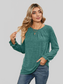 Ruched Round Neck Flounce Sleeve T-Shirt NicholesGifts
