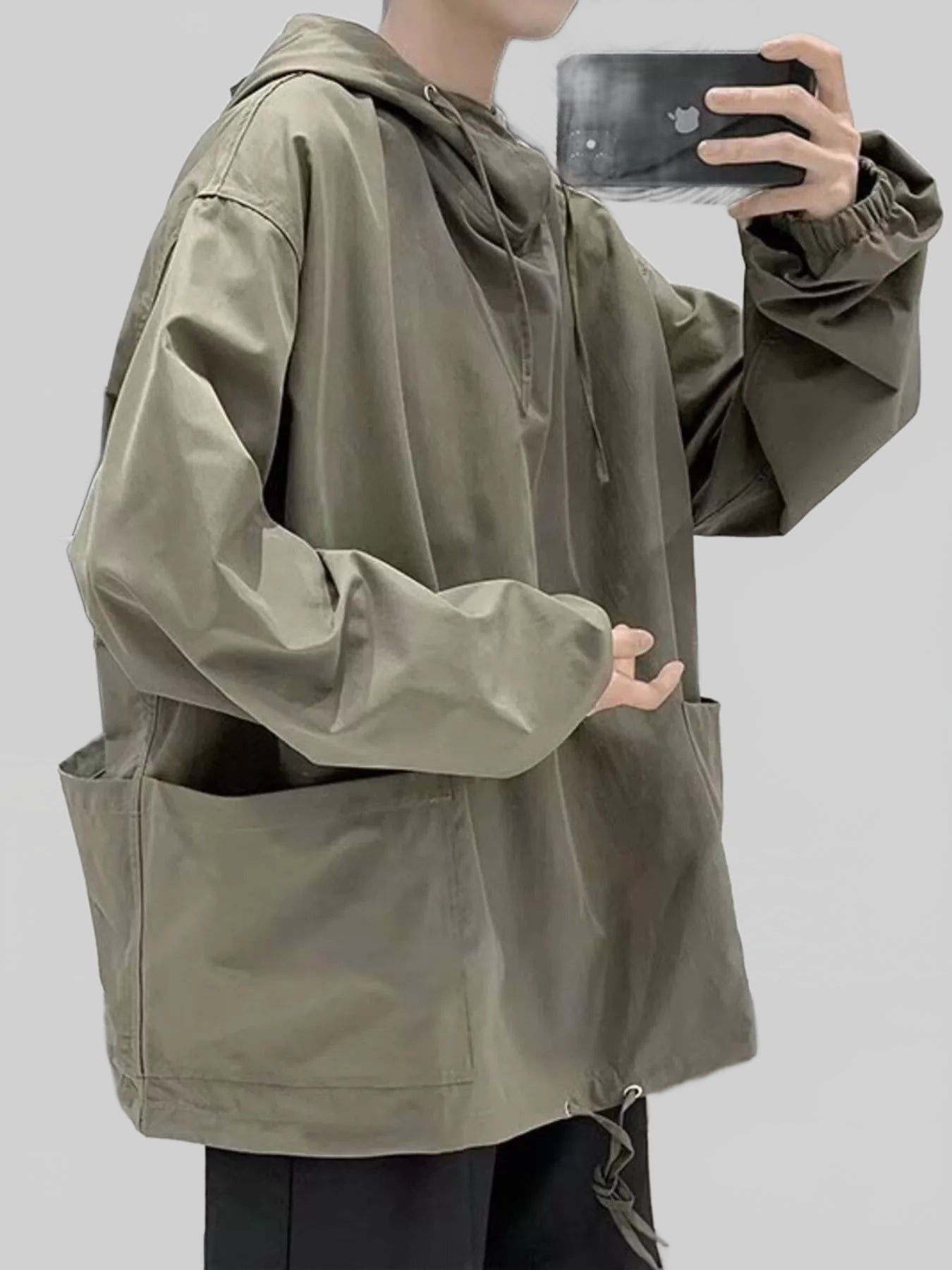 Men's Loose Fit Drawstring Hoodie nicholesgifts